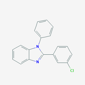 molecular formula C19H13ClN2 B175178 2-(3-Chlorophenyl)-1-phenyl-1H-benzo[d]imidazole CAS No. 175712-66-0