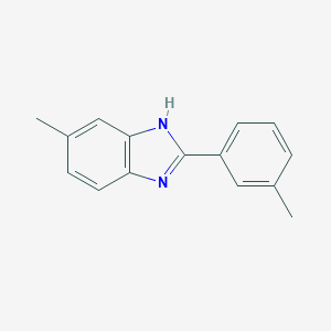 molecular formula C15H14N2 B175186 6-methyl-2-(3-methylphenyl)-1H-benzimidazole CAS No. 18818-49-0