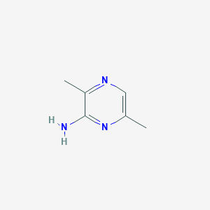 molecular formula C6H9N3 B175215 3,6-Dimethylpyrazin-2-amine CAS No. 13134-38-8