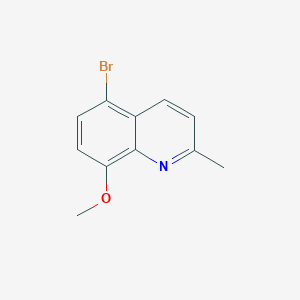 molecular formula C11H10BrNO B175217 5-Bromo-8-methoxy-2-methylquinoline CAS No. 103862-55-1