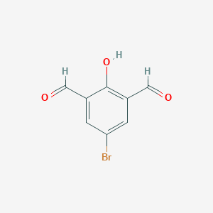 molecular formula C8H5BrO3 B175242 2,6-Diformyl-4-bromophenol CAS No. 109517-99-9