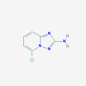 molecular formula C6H5ClN4 B175243 5-Chloro-[1,2,4]triazolo[1,5-a]pyridin-2-amine CAS No. 175965-64-7