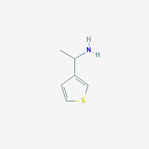 molecular formula C6H9NS B175276 1-(Thiophen-3-yl)ethanamine CAS No. 118488-08-7