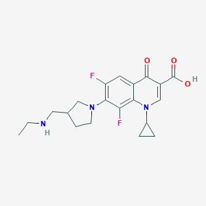 1-Cyclopropyl-7-[3-(ethylaminomethyl)pyrrolidin-1-yl]-6,8-difluoro-4-oxoquinoline-3-carboxylic acid