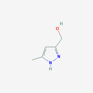 molecular formula C5H8N2O B175284 (3-methyl-1H-pyrazol-5-yl)methanol CAS No. 17607-71-5
