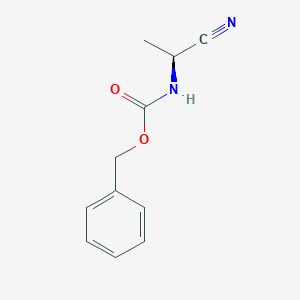 molecular formula C11H12N2O2 B175290 (S)-Benzyl (1-cyanoethyl)carbamate CAS No. 17343-54-3