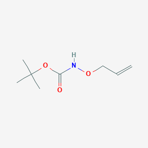 molecular formula C8H15NO3 B175320 Carbamic acid, (2-propenyloxy)-, 1,1-dimethylethyl ester (9CI) CAS No. 195708-27-1