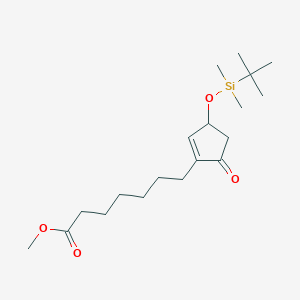Methyl 7-(3-((tert-butyldimethylsilyl)oxy)-5-oxocyclopent-1-en-1-yl)heptanoate