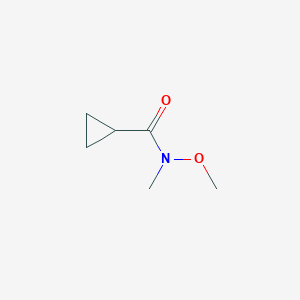 molecular formula C6H11NO2 B175334 N-Methoxy-N-methylcyclopropanecarboxamide CAS No. 147356-78-3