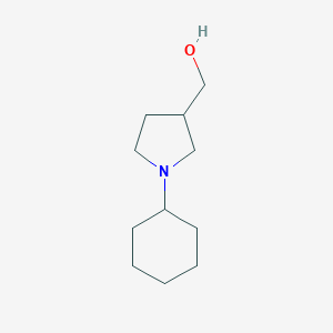 molecular formula C11H21NO B175338 (1-Cyclohexylpyrrolidin-3-yl)methanol CAS No. 100049-71-6