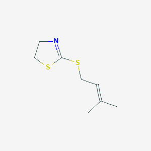 2-(3-Methylbut-2-enylsulfanyl)-4,5-dihydro-1,3-thiazole