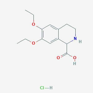 6,7-Diethoxy-1,2,3,4-tetrahydro-isoquinoline-1-carboxylic acid hydrochloride