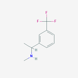 molecular formula C10H12F3N B175348 Methyl({1-[3-(trifluoromethyl)phenyl]ethyl})amine CAS No. 118761-99-2