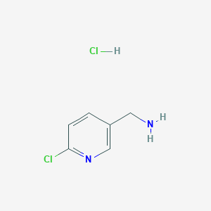 molecular formula C6H8Cl2N2 B175389 (6-Chloropyridin-3-yl)methanamine hydrochloride CAS No. 153471-65-9