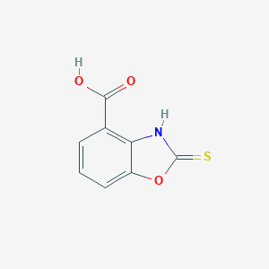 molecular formula C8H5NO3S B175391 2-Mercaptobenzo[D]oxazole-4-carboxylic acid CAS No. 127413-03-0