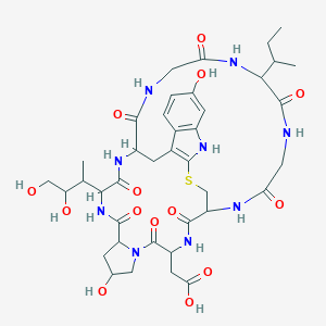 molecular formula C39H53N9O14S B175416 Amanitins CAS No. 11030-71-0