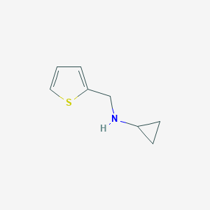 molecular formula C8H11NS B175419 环丙基-噻吩-2-基甲胺 CAS No. 14471-18-2
