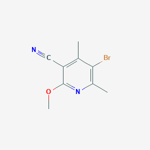 molecular formula C9H9BrN2O B175424 5-Bromo-2-methoxy-4,6-dimethylnicotinonitrile CAS No. 113893-02-0