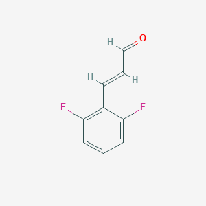 molecular formula C9H6F2O B175425 2,6-Difluorocinnamaldehyde CAS No. 117338-43-9