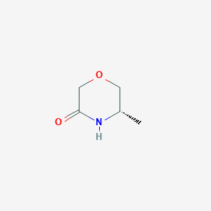 molecular formula C5H9NO2 B175434 (S)-5-Methylmorpholin-3-one CAS No. 119844-66-5