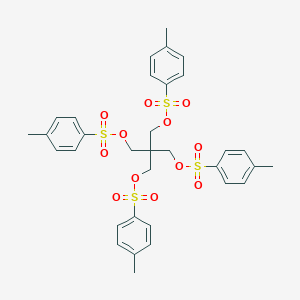 molecular formula C33H36O12S4 B175435 [3-(4-Methylphenyl)sulfonyloxy-2,2-bis[(4-methylphenyl)sulfonyloxymethyl]propyl] 4-methylbenzenesulfonate CAS No. 1522-89-0