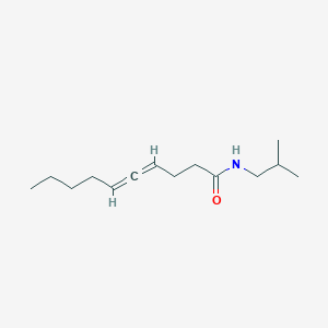 molecular formula C14H25NO B175437 N-(2-methylpropyl)deca-4,5-dienamide CAS No. 117345-89-8