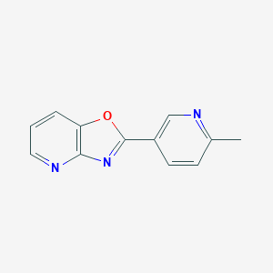 molecular formula C12H9N3O B175450 2-(6-Methyl-pyridin-3-yl)-oxazolo[4,5-b]pyridine CAS No. 120623-52-1