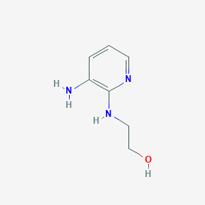 molecular formula C7H11N3O B175461 2-[(3-Amino-2-pyridinyl)amino]-1-ethanol CAS No. 118705-01-4