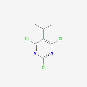 molecular formula C7H7Cl3N2 B175462 2,4,6-Trichloro-5-isopropylpyrimidine CAS No. 1780-42-3