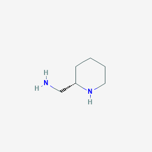 molecular formula C6H14N2 B175463 [(2S)-piperidin-2-yl]methanamine CAS No. 111478-77-4