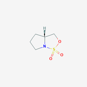 molecular formula C5H9NO3S B175469 (R)-Tetrahydro-3H-pyrrolo[1,2-C][1,2,3]oxathiazole 1,1-dioxide CAS No. 143577-46-2