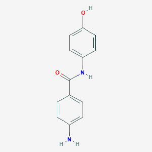 molecular formula C13H12N2O2 B175489 4-amino-N-(4-hydroxyphenyl)benzamide CAS No. 13160-60-6