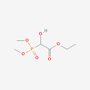 molecular formula C6H13O6P B175500 Ethyl 2-dimethoxyphosphoryl-2-hydroxy-acetate CAS No. 135253-58-6