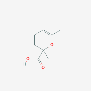 molecular formula C8H12O3 B175509 2,6-Dimethyl-3,4-dihydropyran-2-carboxylic acid CAS No. 199924-89-5