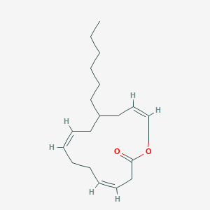(4Z,8Z,13Z)-11-hexyl-1-oxacyclopentadeca-4,8,13-trien-2-one