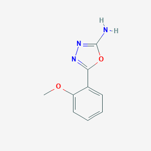 molecular formula C9H9N3O2 B175513 5-(2-Methoxyphenyl)-1,3,4-oxadiazol-2-amine CAS No. 5711-59-1