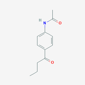molecular formula C12H15NO2 B175529 N-(4-Butyrylphenyl)acetamide CAS No. 13211-00-2