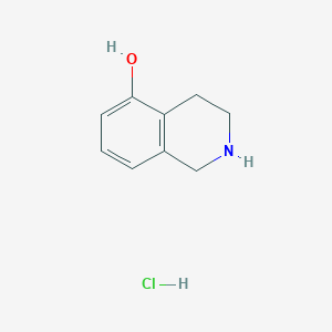 molecular formula C9H12ClNO B175530 1,2,3,4-Tetrahydroisoquinolin-5-OL hydrochloride CAS No. 102879-34-5