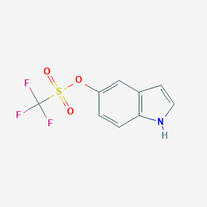 molecular formula C9H6F3NO3S B175537 1H-Indol-5-yl trifluoromethanesulfonate CAS No. 128373-13-7