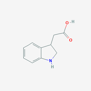 molecular formula C10H11NO2 B175548 2-(Indolin-3-yl)acetic acid CAS No. 13083-41-5