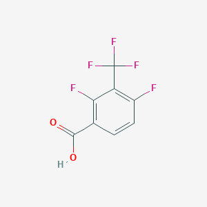 molecular formula C8H3F5O2 B175556 2,4-二氟-3-(三氟甲基)苯甲酸 CAS No. 157337-81-0