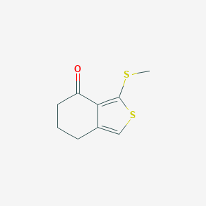 molecular formula C9H10OS2 B175560 3-(Methylthio)-6,7-dihydrobenzo[c]thiophen-4(5H)-one CAS No. 168279-57-0