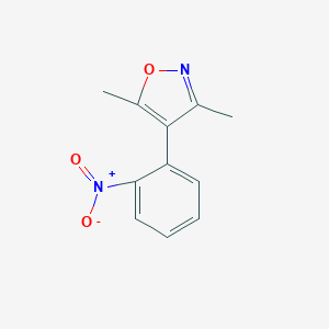 B175564 3,5-Dimethyl-4-(2-nitrophenyl)-1,2-oxazole CAS No. 136295-82-4