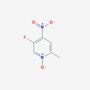molecular formula C6H5FN2O3 B175571 5-Fluoro-2-methyl-4-nitropyridine 1-oxide CAS No. 113209-88-4