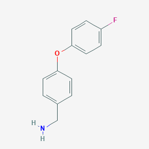 molecular formula C13H12FNO B175573 1-[4-(4-Fluorophenoxy)phenyl]methanamine CAS No. 179057-32-0