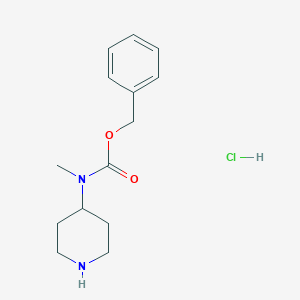 B175589 Benzyl methyl(piperidin-4-yl)carbamate hydrochloride CAS No. 139062-98-9