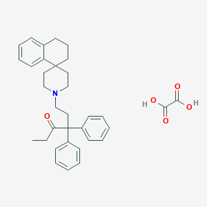 1-(3,3'-Diphenyl-4-oxohexyl)piperidine-4-spiro-1'(1',2',3',4'-tetrahydronaphthalene) oxalate