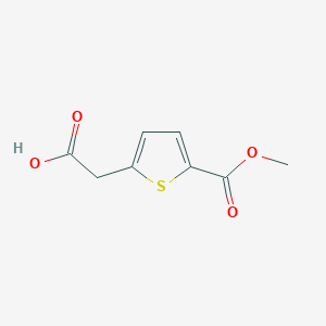 molecular formula C8H8O4S B175604 2-(5-(甲氧羰基)噻吩-2-基)乙酸 CAS No. 142667-06-9