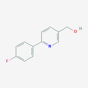 molecular formula C12H10FNO B175614 [6-(4-Fluorophenyl)pyridin-3-YL]methanol CAS No. 135958-92-8