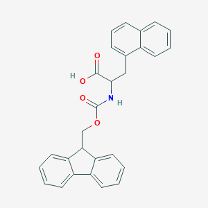 molecular formula C28H23NO4 B175616 2-(9H-fluoren-9-ylmethoxycarbonylamino)-3-naphthalen-1-ylpropanoic acid CAS No. 176036-48-9